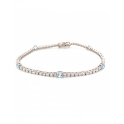 November Blue Topaz Birthstone Bracelet